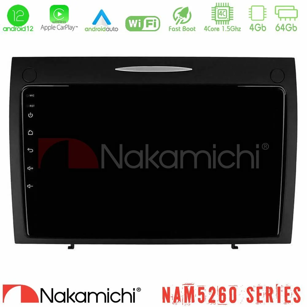 Φωτογραφία προϊόντος: Nakamichi NAM5260 Series 4Core Android12 4+64GB Mercedes SLK Class Navigation Multimedia Tablet 9 Με Carplay & Android Auto