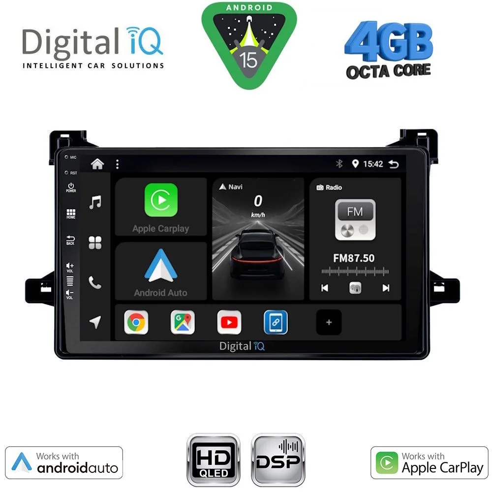 Φωτογραφία προϊόντος: DIGITAL IQ BXF 16727_CPAA (9inc) MULTIMEDIA TABLET for TOYOTA PRIUS mod. 2016-2020