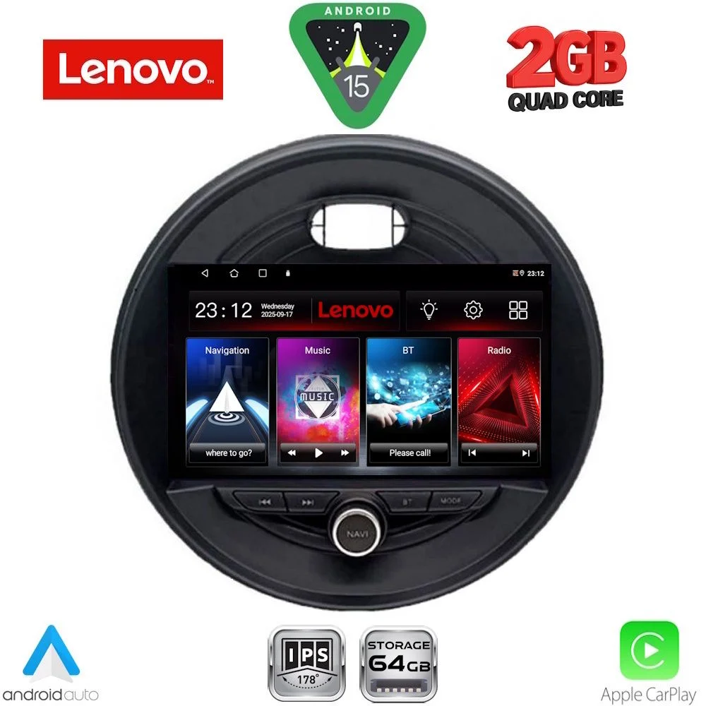 Φωτογραφία προϊόντος: LENOVO LVD 2066_CPA (9inc) MULTIMEDIA TABLET for MINI COOPER (F55-56-F57) mod. 2015-2024 CLUBMAN (F54) mod. 2015-2024 ROADSTER (F59) mod. 2014-2025 COUNTRYMAN (F60) mod. 2016-2025