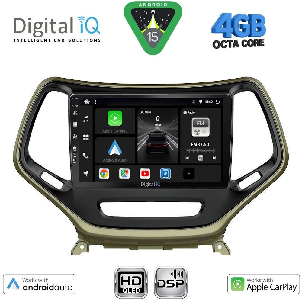 Φωτογραφία προϊόντος: DIGITAL IQ BXF 16273_CPAA (10inc) MULTIMEDIA TABLET for JEEP CHEROKEE mod. 2014-2024