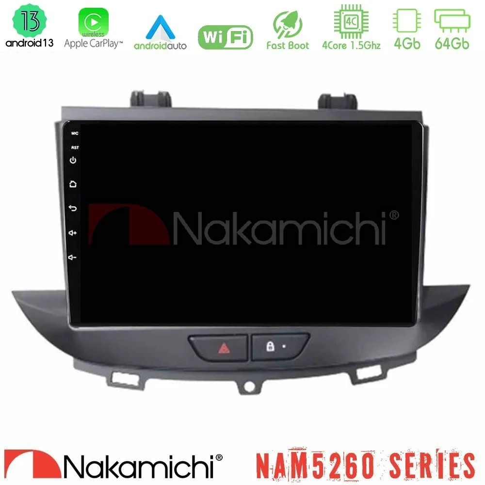 Φωτογραφία προϊόντος: Nakamichi NAM5260 Series 4Core Android13 4+64GB Opel Grandland/Crossland X Navigation Multimedia Tablet 9 Με Carplay & Android Auto