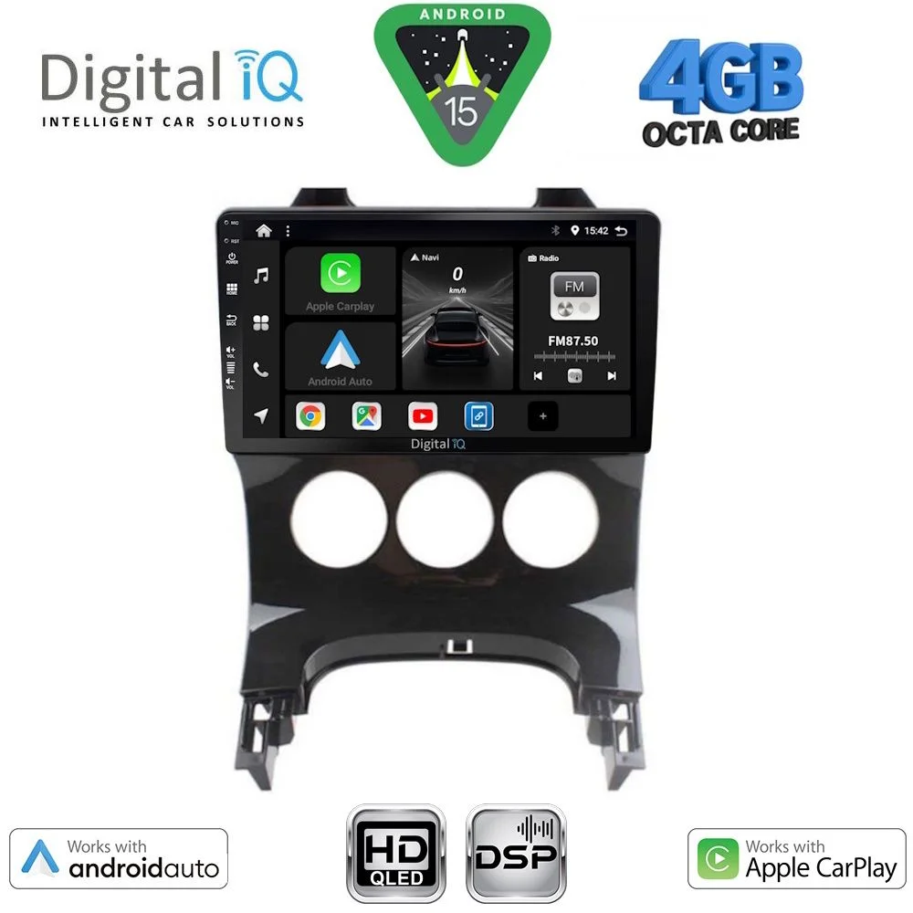 Φωτογραφία προϊόντος: DIGITAL IQ BXF 16515AC_CPAA (9inc) MULTIMEDIA TABLET for PEUGEOT 3008 mod. 2008-2016 με A/C