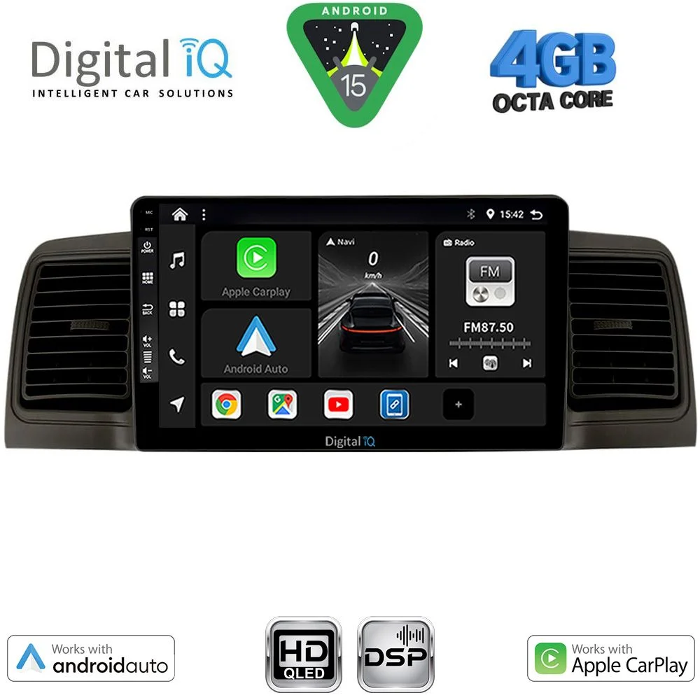 Φωτογραφία προϊόντος: DIGITAL IQ BXF 16712BL_CPAA (9inc) MULTIMEDIA TABLET for TOYOTA COROLLA mod. 2001-2006 (BLACK)