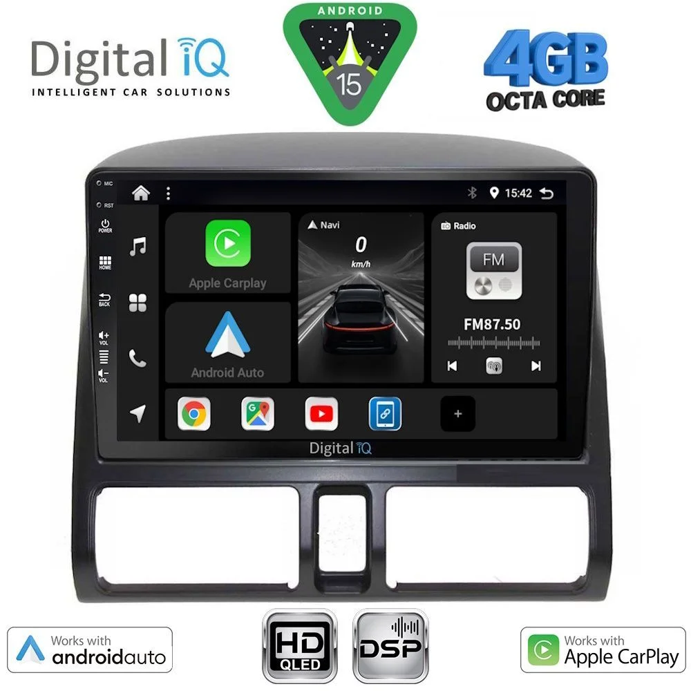 Φωτογραφία προϊόντος: DIGITAL IQ BXF 16196_CPAA CLIMA (9inc) MULTIMEDIA TABLET for HONDA CRV mod. 1996-2006