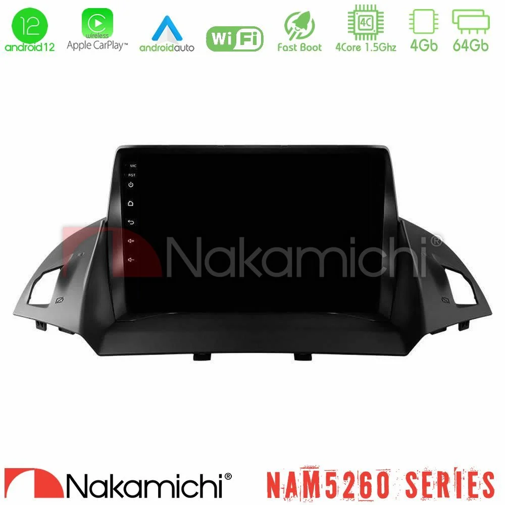 Φωτογραφία προϊόντος: Nakamichi NAM5260 Series 4Core Android12 4+64GB Ford C-Max/Kuga Navigation Multimedia Tablet 9 Με Carplay & Android Auto