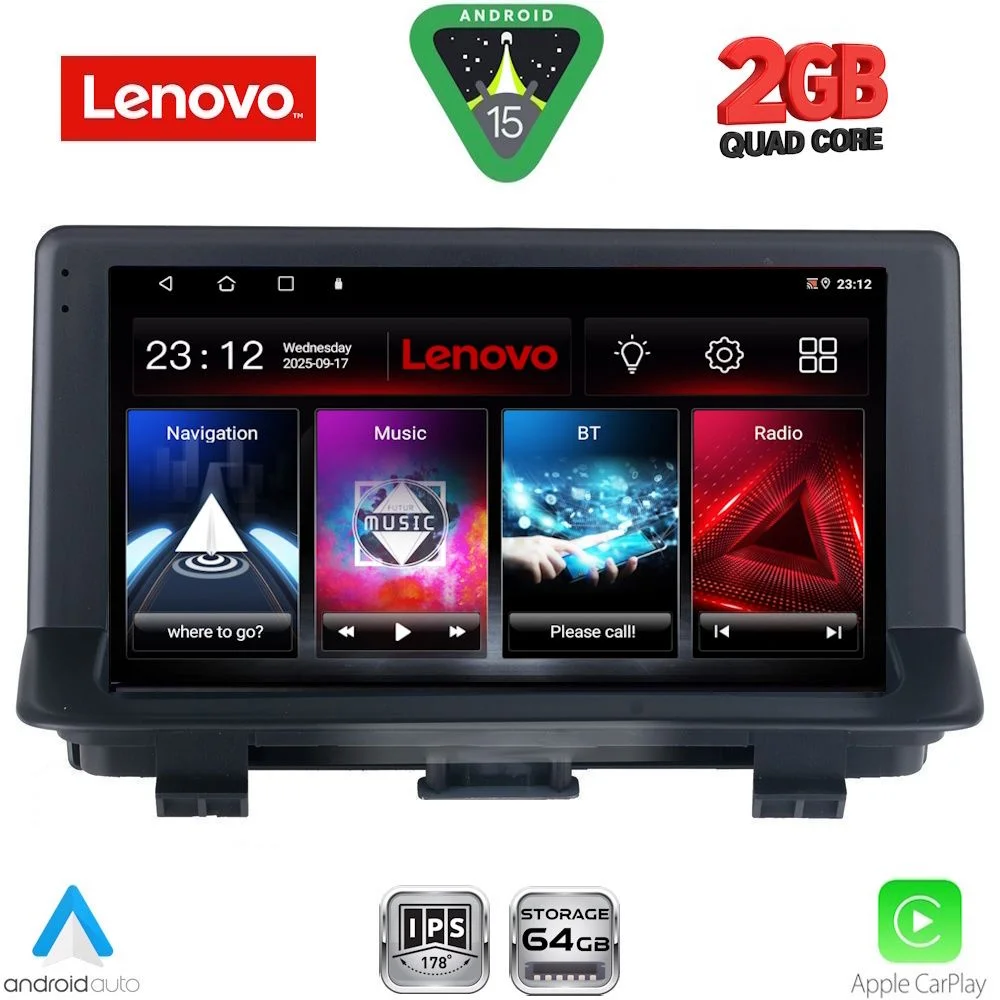 Φωτογραφία προϊόντος: LENOVO LVD 2012_CPA (9inc) MULTIMEDIA TABLET for AUDI Q3 mod. 2012-2018 (High Version)