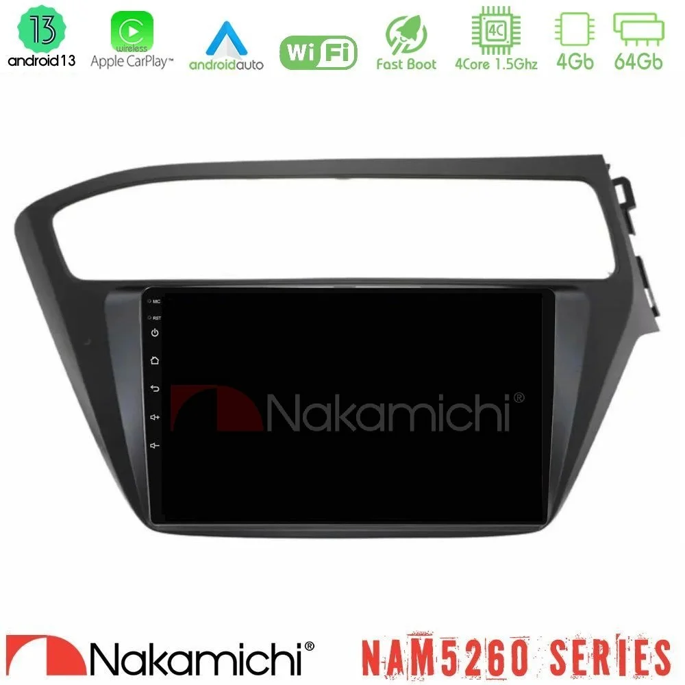 Φωτογραφία προϊόντος: Nakamichi NAM5260 Series 4Core Android13 4+64GB Hyundai i20 2018-2020 RHD Navigation Multimedia Tablet 9 Με Carplay & Android Auto