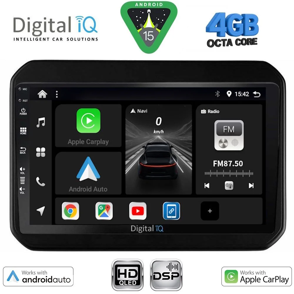 Φωτογραφία προϊόντος: DIGITAL IQ BXF 16676_CPAA (9inc) MULTIMEDIA TABLET for SUZUKI IGNIS mod. 2016-2026