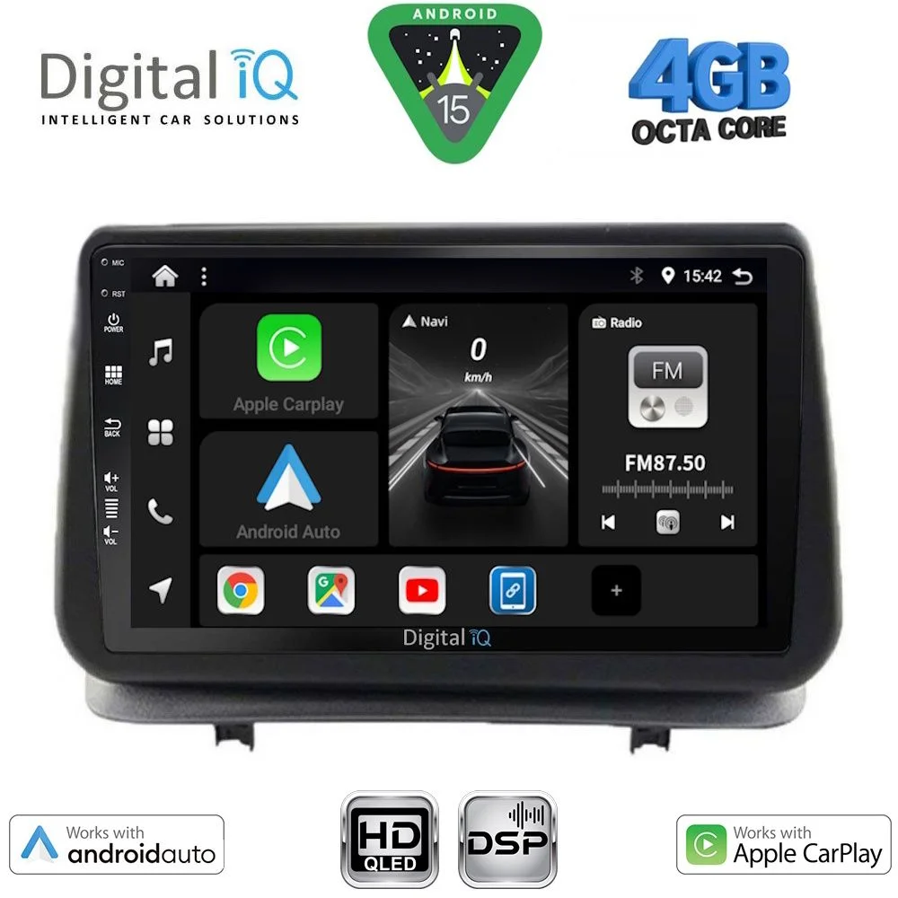 Φωτογραφία προϊόντος: DIGITAL IQ BXF 16543_CPAA (9inc) MULTIMEDIA TABLET for RENAULT CLIO mod. 2005-2011