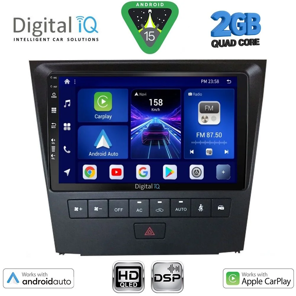 Φωτογραφία προϊόντος: DIGITAL IQ BXC 3341_CPAA (9inc) MULTIMEDIA TABLET for LEXUS GS mod. 2004-2011