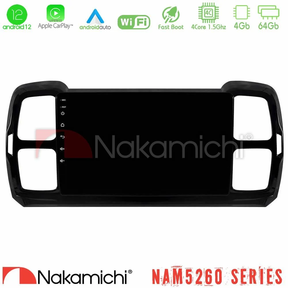 Φωτογραφία προϊόντος: Nakamichi NAM5260 Series Citroen DS5 Aircross 2017-2021 4Core Android12 4+64GB Navigation Multimedia Tablet 9″ Με Carplay & Android Auto