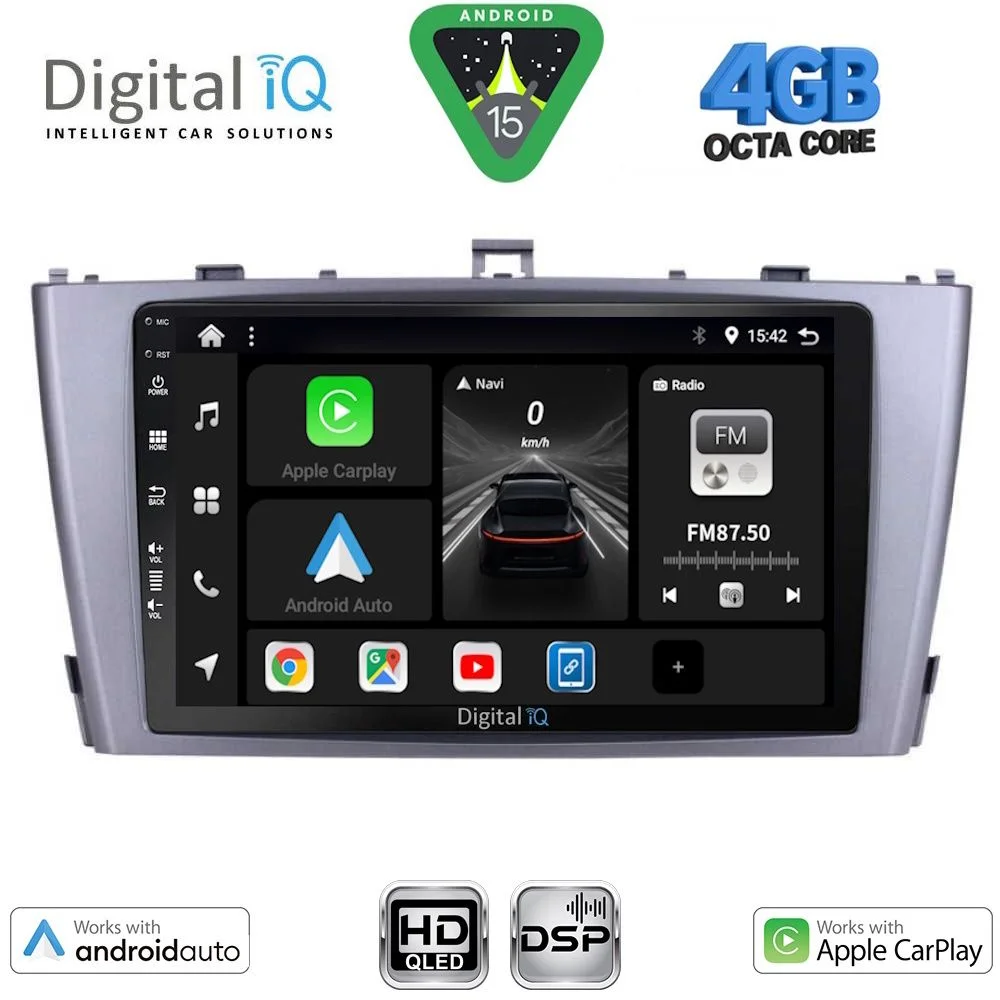 Φωτογραφία προϊόντος: DIGITAL IQ BXF 16705SL_CPAA (9inc) MULTIMEDIA TABLET for TOYOTA AVENSIS (T27) mod. 2009-2015 (SILVER)