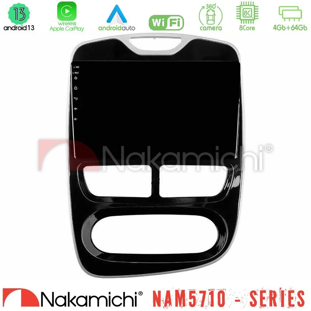 Φωτογραφία προϊόντος: Nakamichi NAM5710 Series 8Core Android13 4+64GB Renault Clio 2012-2019 Navigation Multimedia Tablet 9