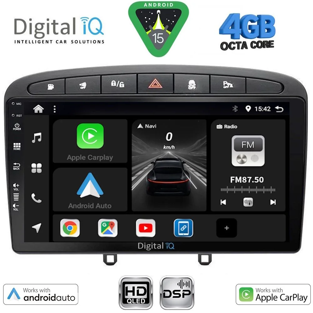 Φωτογραφία προϊόντος: DIGITAL IQ BXF 16513BL_CPAA (9inc) MULTIMEDIA TABLET for PEUGEOT 308 mod. 2007-2012 - RCZ mod. 2009-2015 (BLACK)