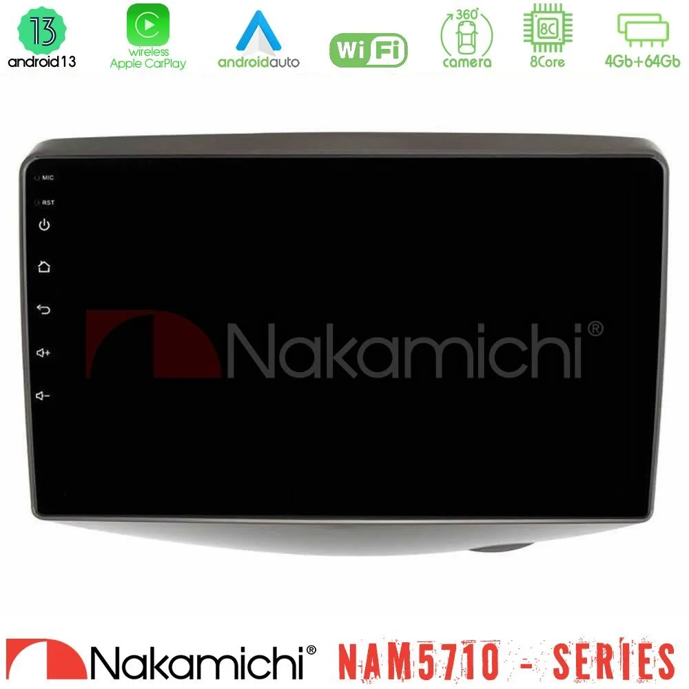 Φωτογραφία προϊόντος: Nakamichi NAM5710 Series 8Core Android13 4+64GB Toyota Yaris 1999 - 2006 Navigation Multimedia Tablet 9