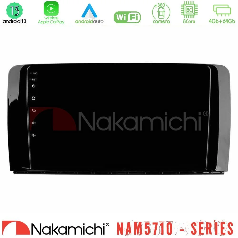 Φωτογραφία προϊόντος: Nakamichi NAM5710 Series 8Core Android13 4+64GB Mercedes R Class Navigation Multimedia Tablet 9