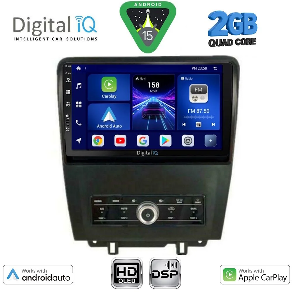 Φωτογραφία προϊόντος: DIGITAL IQ BXC 3165_CPAA (9inc) MULTIMEDIA TABLET for FORD MUSTANG mod. 2010-2015
