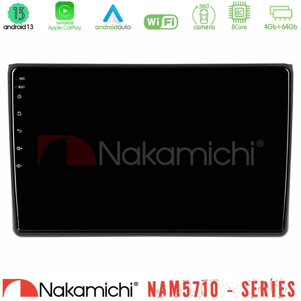 Φωτογραφία προϊόντος: Nakamichi NAM5710 Series 8Core Android13 4+64GB Audi A4 B7 Navigation Multimedia Tablet 9
