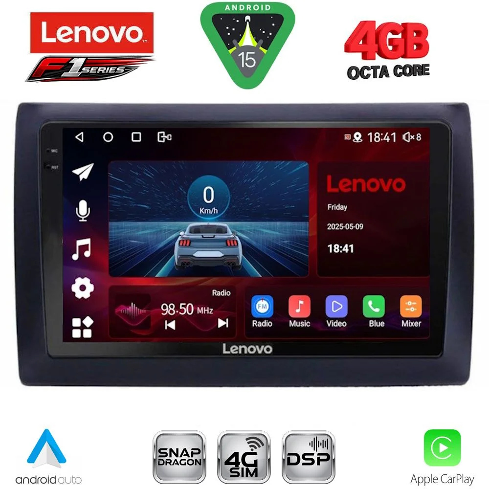 Φωτογραφία προϊόντος: LENOVO SSQ 9145_CPA (9inc) MULTIMEDIA TABLET for FIAT STILO mod. 2001-2007
