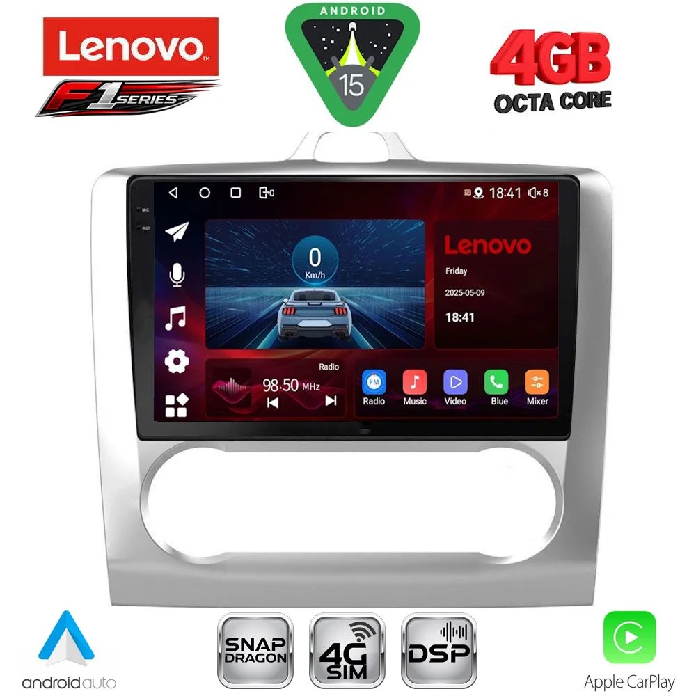 Φωτογραφία προϊόντος: LENOVO SSQ 9156SL_CPA CLIMA (9inc) MULTIMEDIA TABLET for FORD FOCUS mod. 2005-2012 (SILVER)