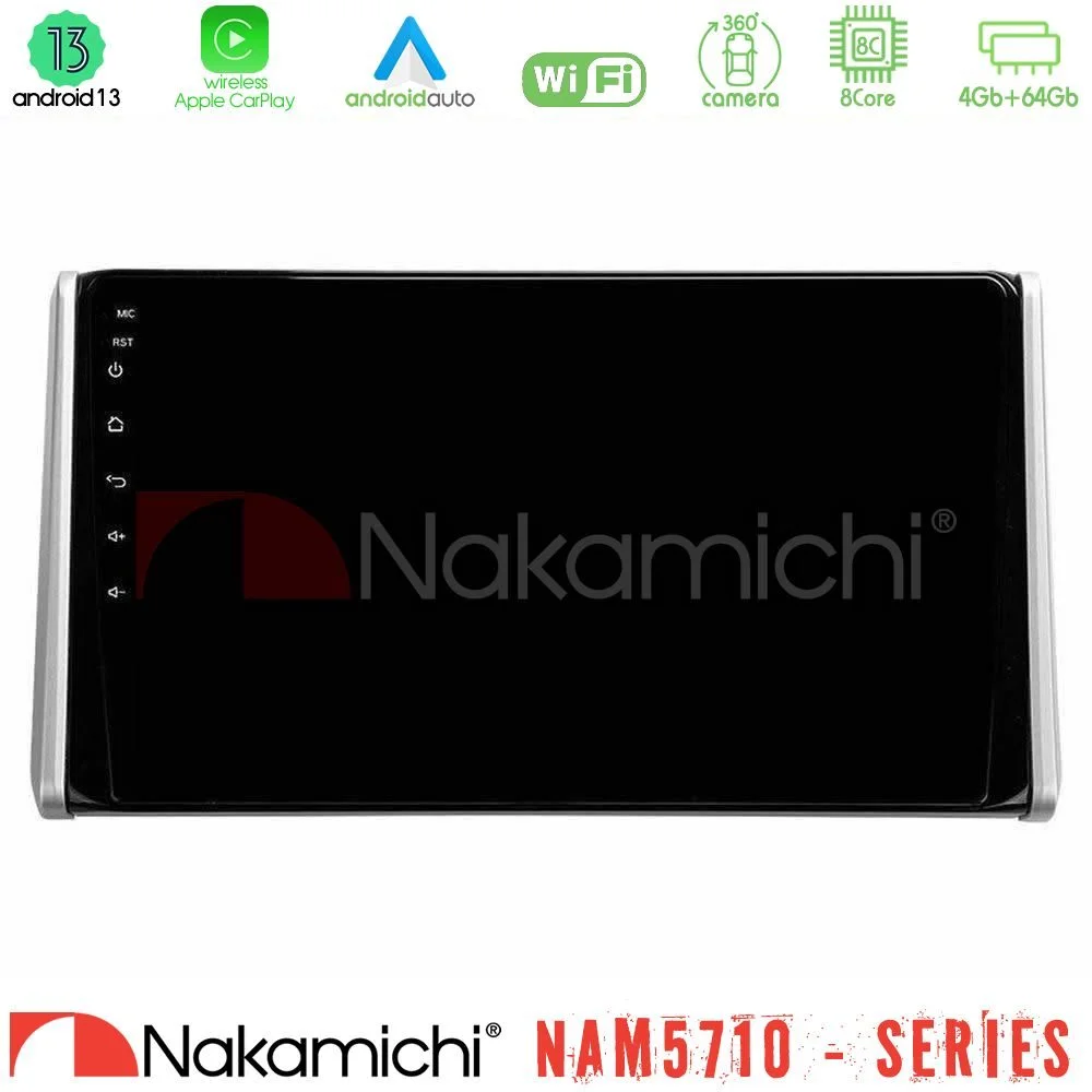 Φωτογραφία προϊόντος: Nakamichi NAM5710 Series 8Core Android13 4+64GB Toyota RAV4 2019-2023 Navigation Multimedia Tablet 10