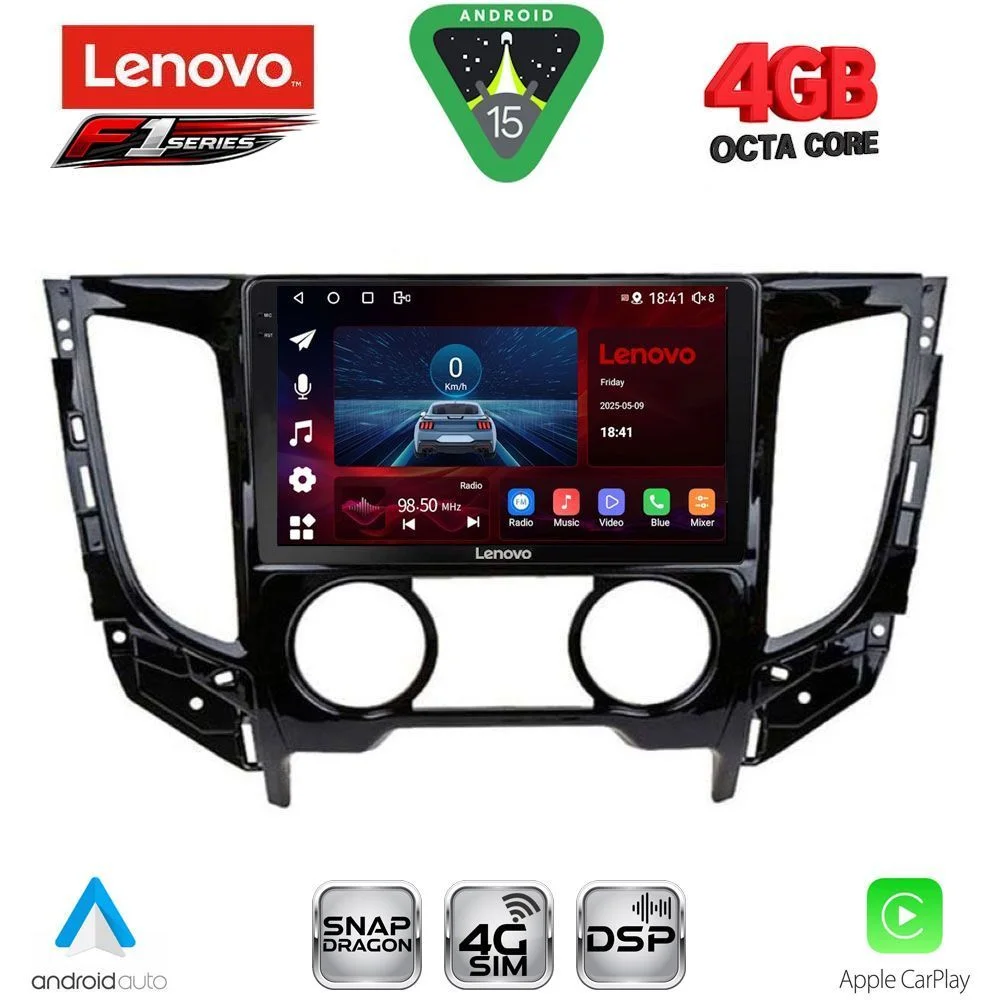 Φωτογραφία προϊόντος: LENOVO SSQ 9437_CPA A/C (9inc) MULTIMEDIA TABLET for MITSUBISHI L200 mod. 2015-2019 with A/C