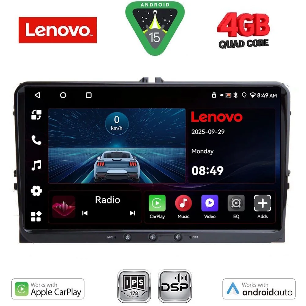 Φωτογραφία προϊόντος: LENOVO LVE 889_CPAA (9'' DECK) MULTIMEDIA TABLET for VW GROUP mod. 2004-2016