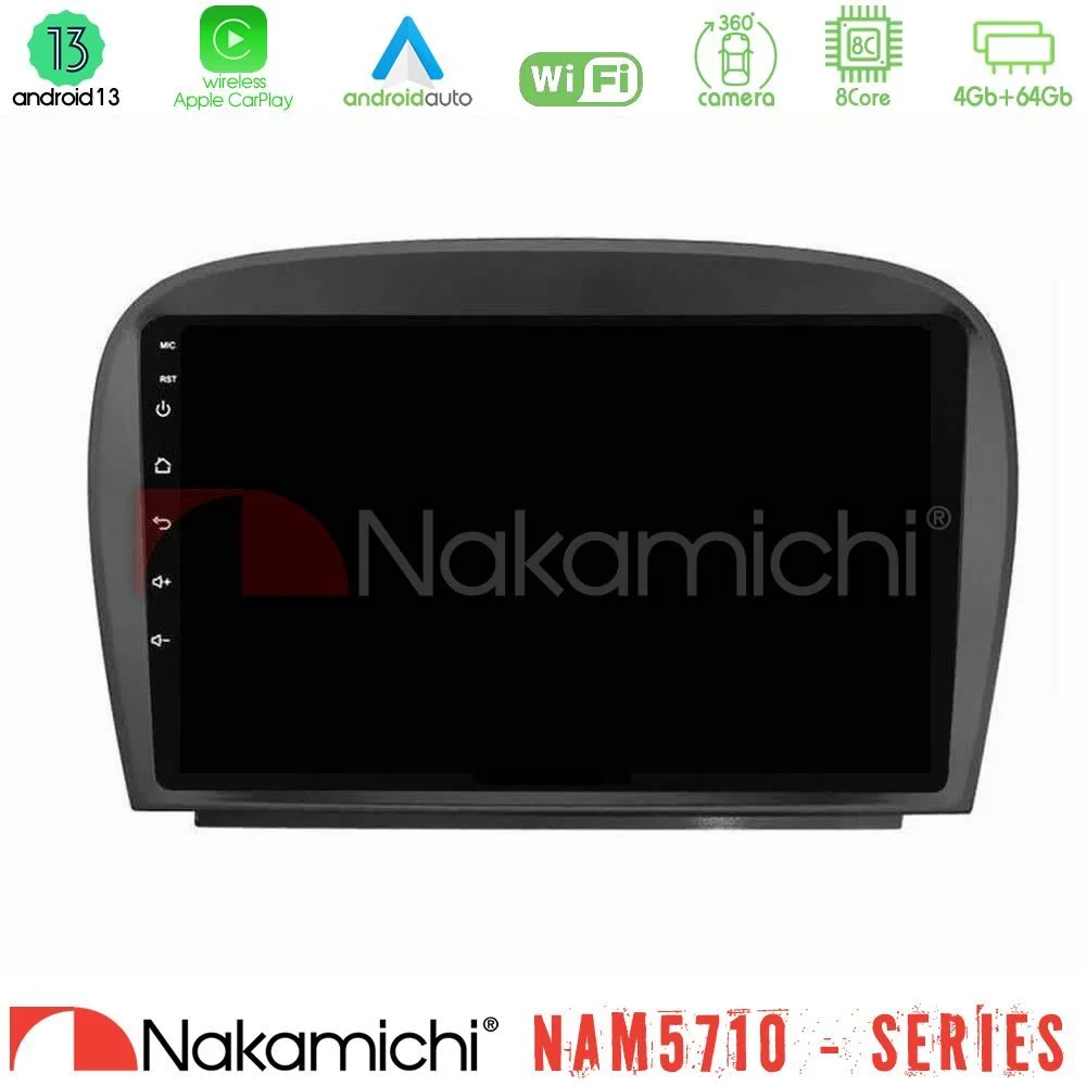 Φωτογραφία προϊόντος: Nakamichi NAM5710 Series 8Core Android13 4+64GB Mercedes SL Class 2005-2011 Navigation Multimedia Tablet 9