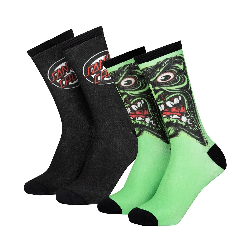 Φωτογραφία προϊόντος: Κάλτσες Santa Cruz Roskopp Face 2-Pack Green Black