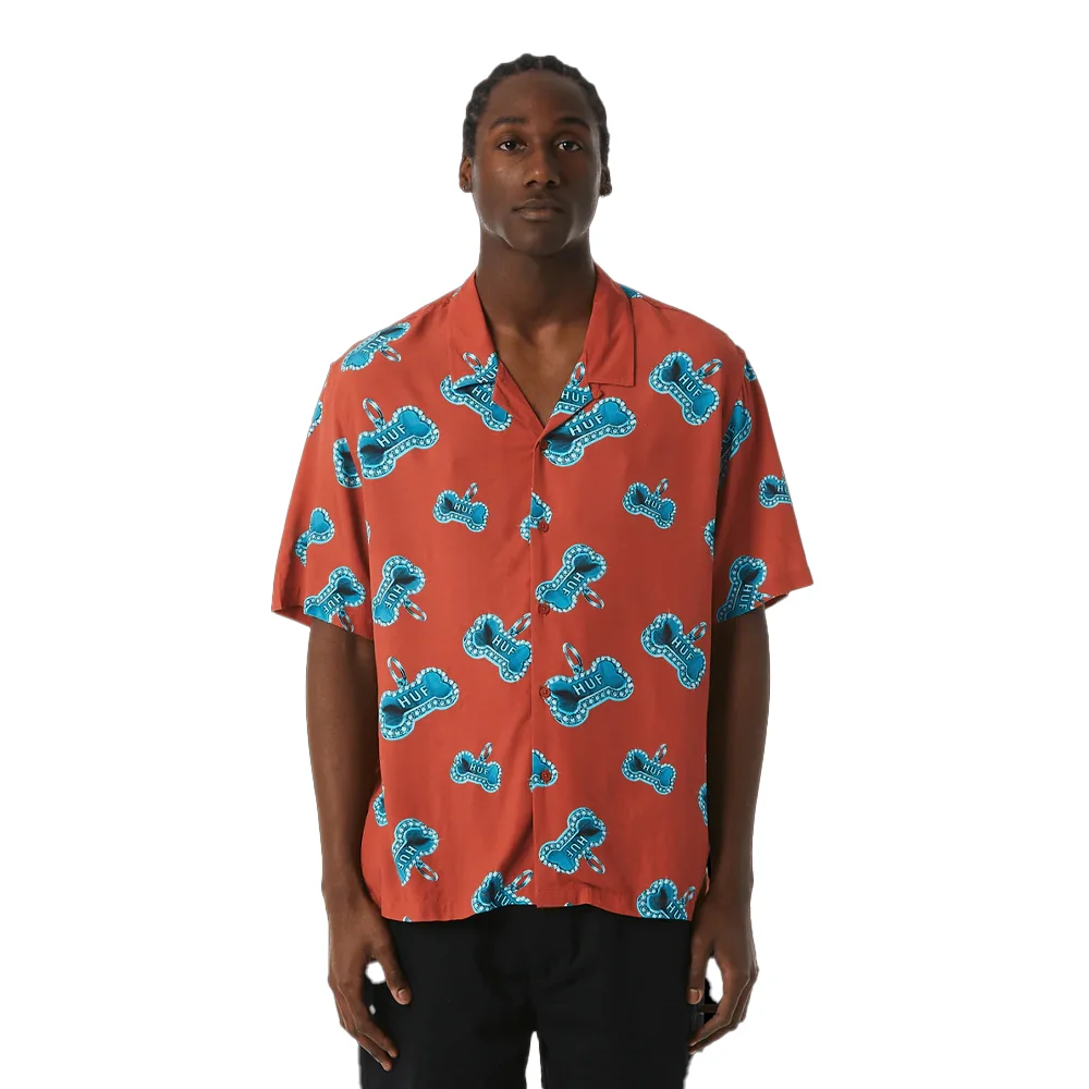 Φωτογραφία προϊόντος: Unisex Πουκάμισο HUF Bones Resort Rose