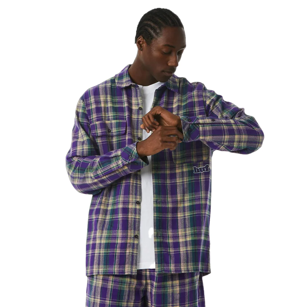 Φωτογραφία προϊόντος: Πουκάμισο HUF Banks Flannel Purple