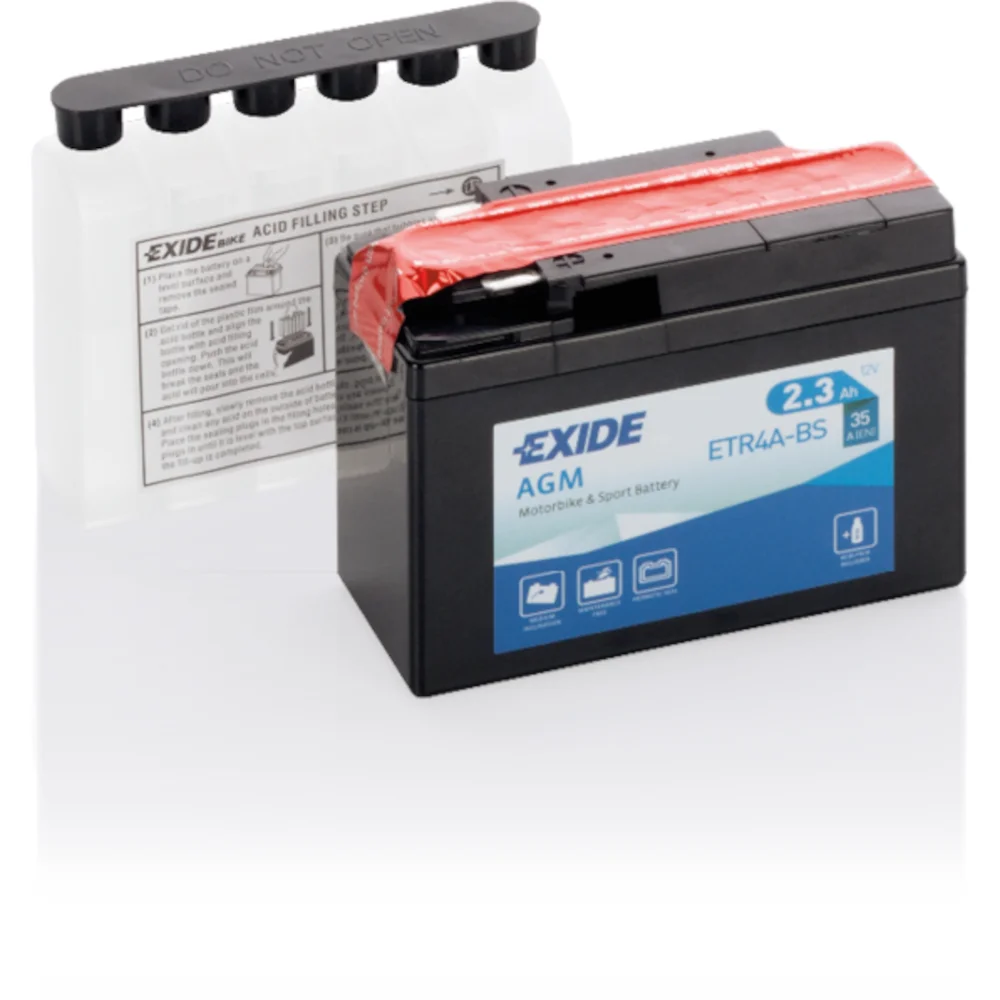 Φωτογραφία προϊόντος: Exide Technologies Μπαταρία μοτοσυκλέτας EXIDE ETR4A-BS 12V 2.3Ah