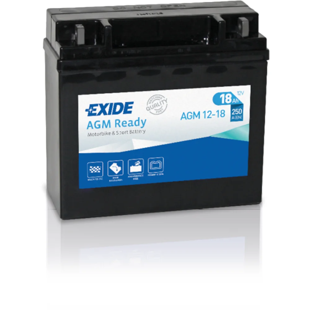 Φωτογραφία προϊόντος: Exide Technologies Μπαταρία μοτοσυκλέτας EXIDE AGM12-18 12V 18Ah