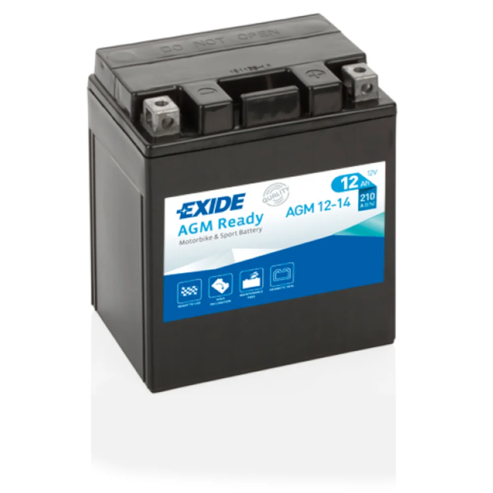 Φωτογραφία προϊόντος: Exide Technologies Μπαταρία μοτοσυκλέτας EXIDE AGM12-14 12V 12Ah