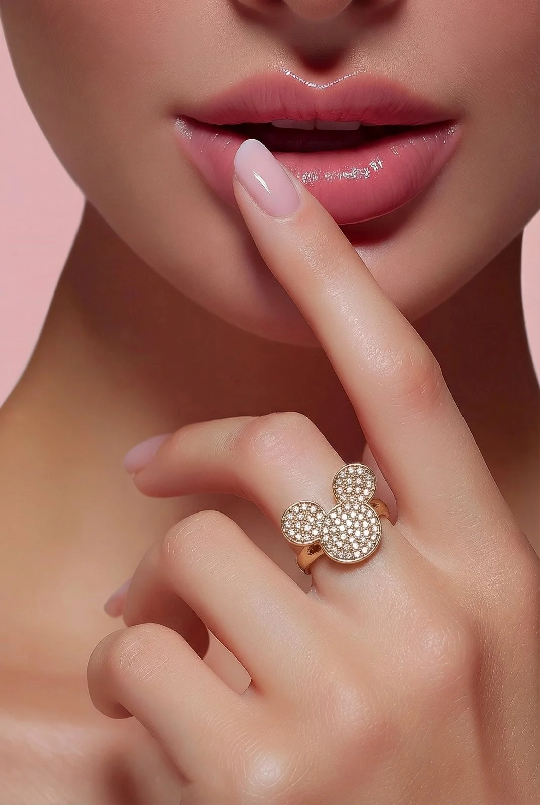 Φωτογραφία προϊόντος: ELUNA Mickey Sparkling Ring Gold- Ρυθμιζόμενο