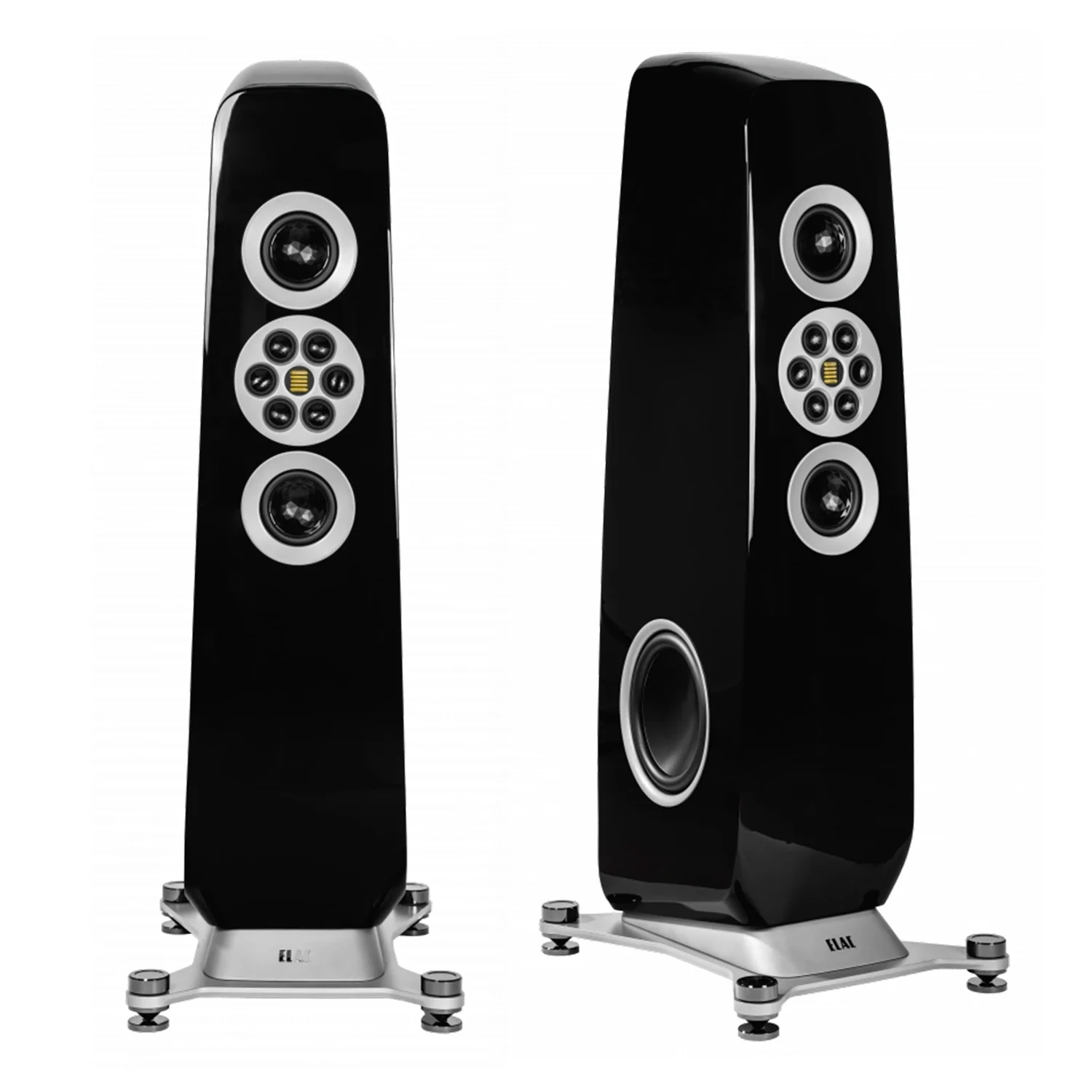 Φωτογραφία προϊόντος: ELAC Concentro M 807 (Ζεύγος) | Floorstanding Speakers Black High Gloss with Gray Rings