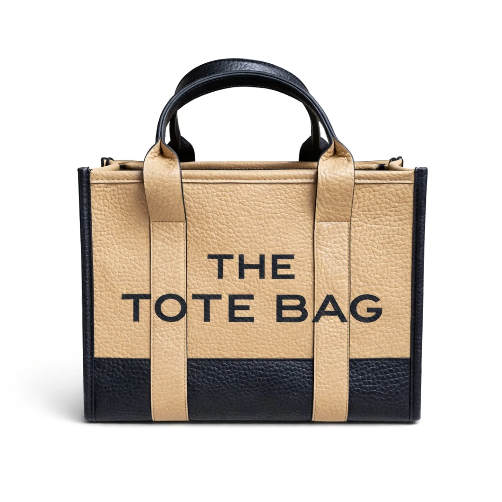 Φωτογραφία προϊόντος: ELUNA The Tote Bag Μπεζ-Μαύρη Διχρωμία,Γυναικεία Τσάντα Χείρος