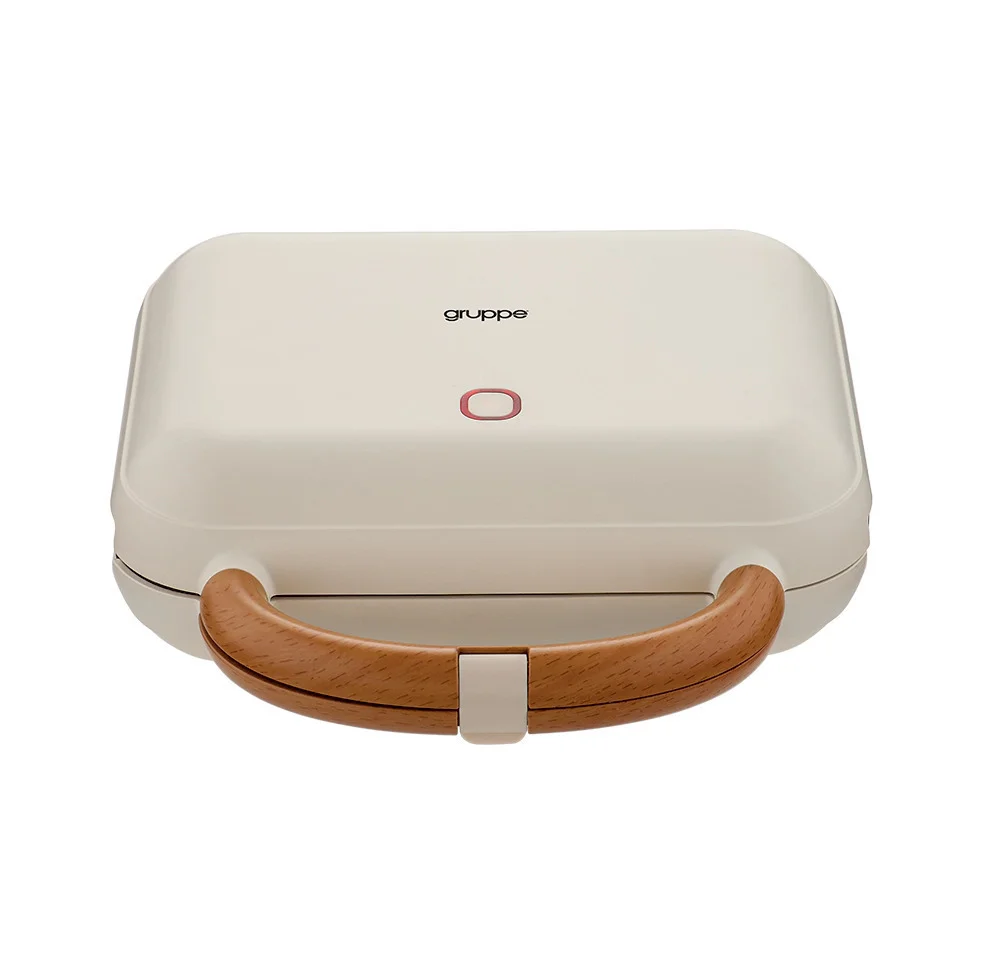 Φωτογραφία προϊόντος: Τοστιέρα Gruppe HDWM201A Creme/Wood 900W