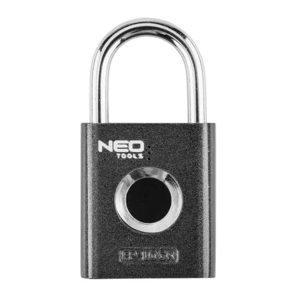 Φωτογραφία προϊόντος: NEO TOOLS 85-000 Λουκέτο με Δακτυλικό Αποτύπωμα 25mm