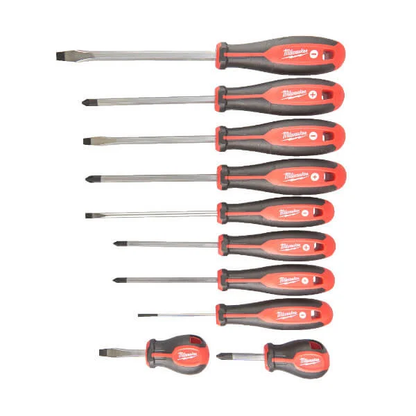 Φωτογραφία προϊόντος: MILWAUKEE 4932471808 Κατσαβίδια PH - PZ και Ίσια Σετ 10τμχ