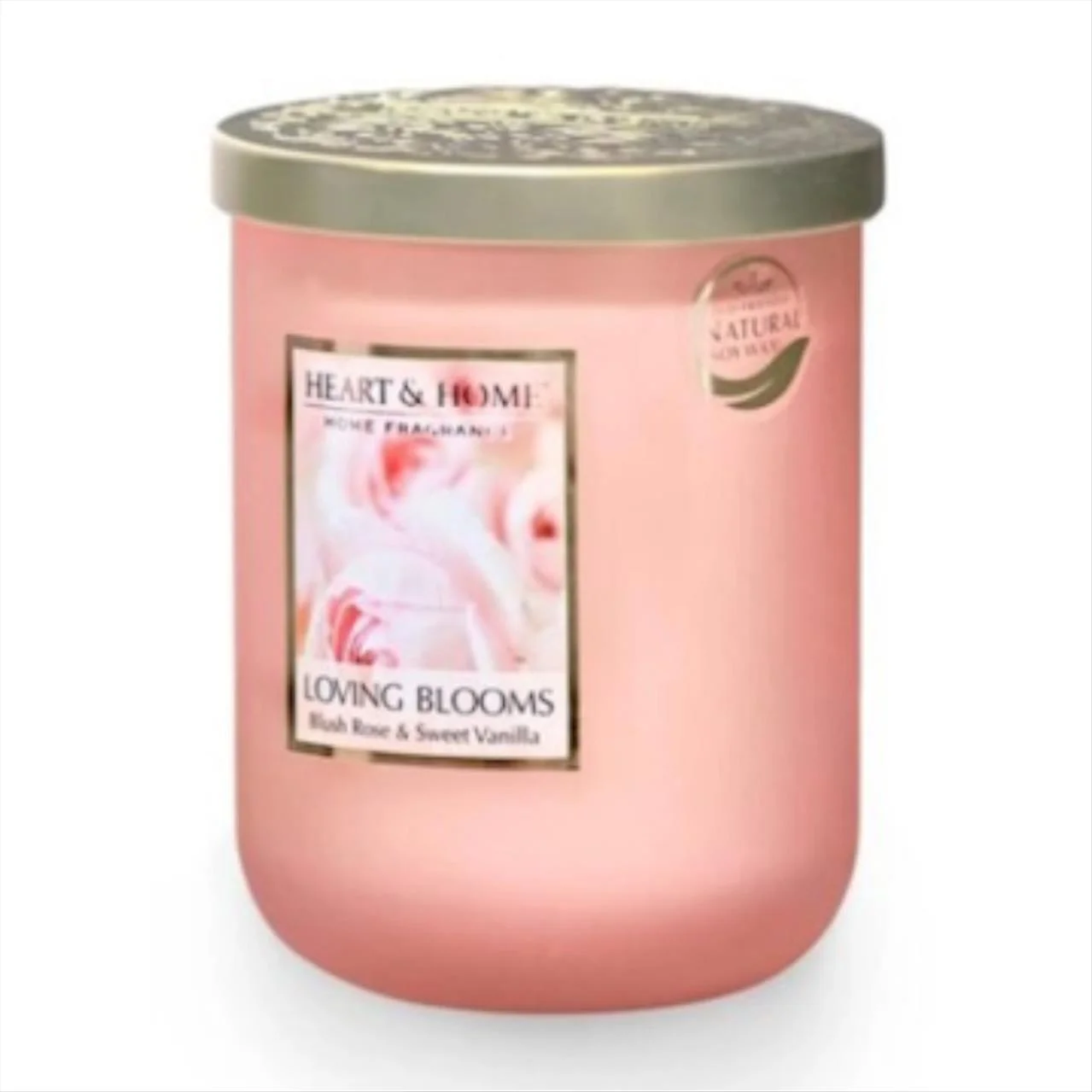 Φωτογραφία προϊόντος: OEM Heart Αnd Home Κερί Μεγάλο 320 gr-Loving Blooms - C01190359