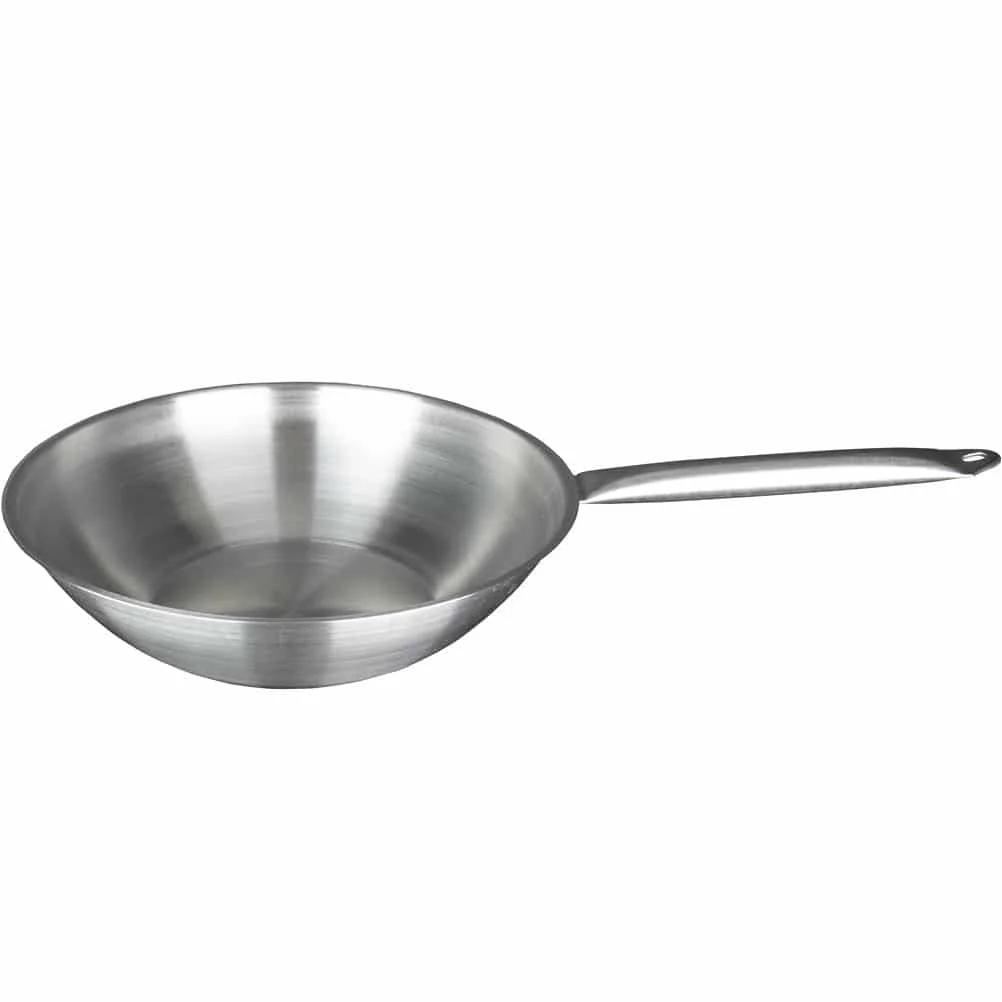 Φωτογραφία προϊόντος: GR Τηγάνι WOK ανοξείδωτο 18/10, Φ34x8.5cm,WOK-34 Ελληνικής Κατασκευής