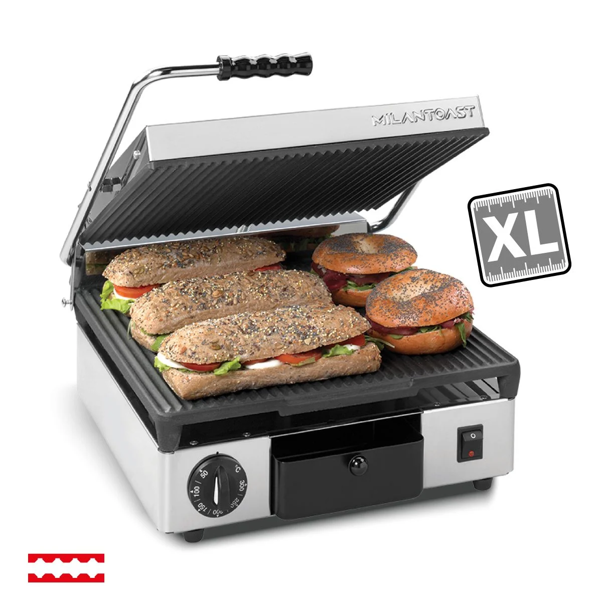 Φωτογραφία προϊόντος: Τοστιέρα Large ραβδωτή Milantoast