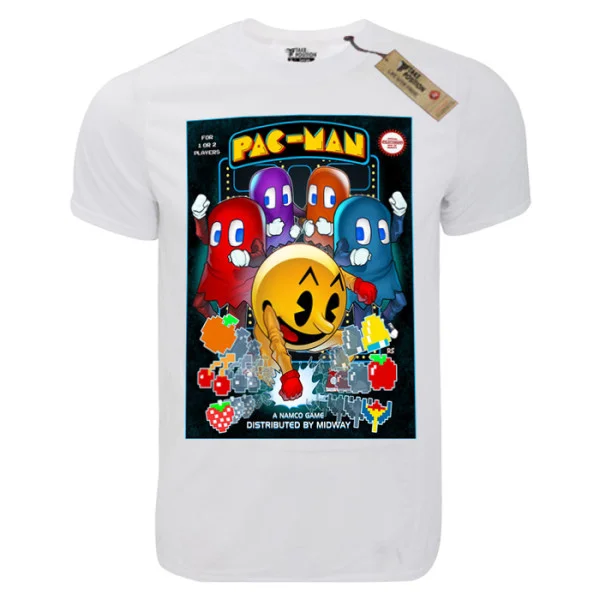Φωτογραφία προϊόντος: T-shirt unisex Takeposition T-cool λευκό Pacman Poster/ Small, 900-4584-prosf
