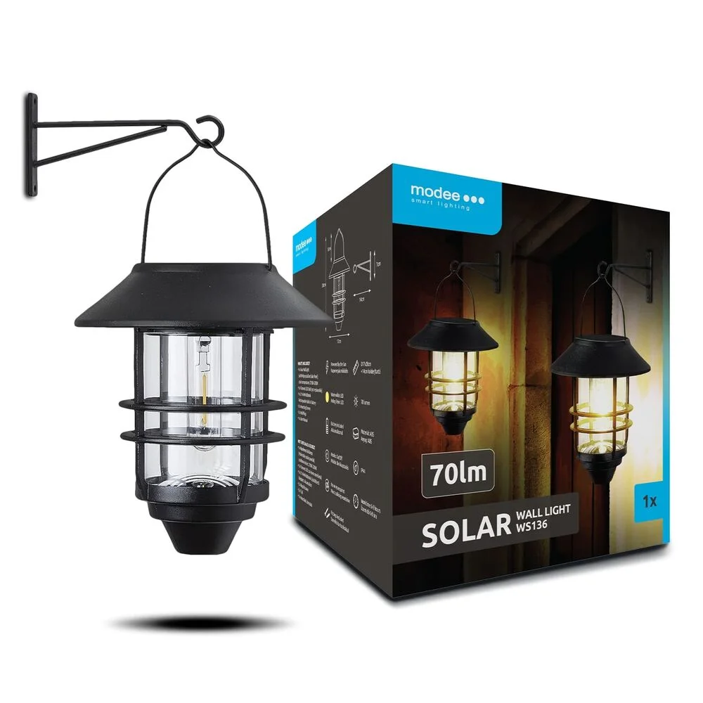 Φωτογραφία προϊόντος: Modee Lighting Ηλιακό Φωτιστικό Τοίχου LED WS136 70 Lumens