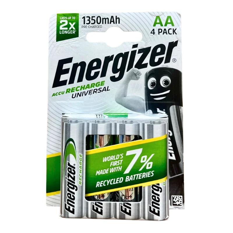 Φωτογραφία προϊόντος: Energizer Επαναφορτιζόμενες Μπαταρίες AA/R6 1350mAh/4BP