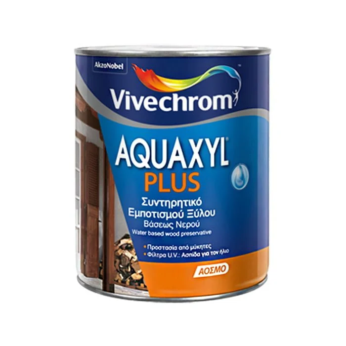 Φωτογραφία προϊόντος: Vivechom Aquaxyl Plus Άοσμο Συντηρητικό Ξύλου 750ml