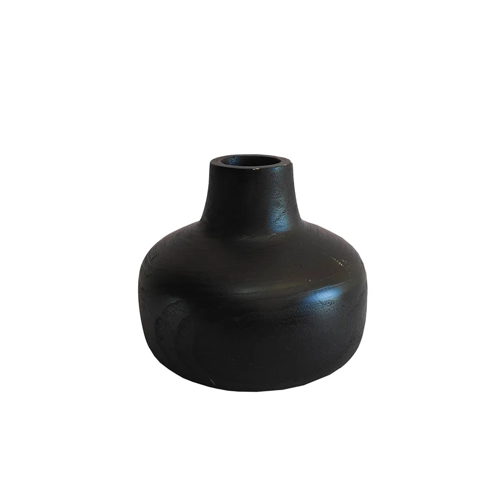 Φωτογραφία προϊόντος: Liberta NUBIA ΒΑΖΟ 22x22x20cm ΞΥΛΟ ΜΑΥΡΟ - ΞΥΛΟ - 22Μx22Πx20Υ
