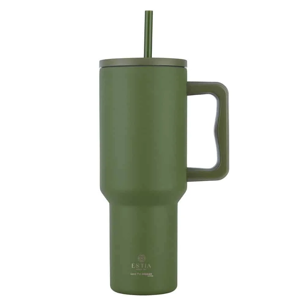 Φωτογραφία προϊόντος: ESTIA HOME ART 01-32173 ΘΕΡΜΟΣ STRAW TUMBLER XL SAVE THE AEGEAN 1200ml FOREST SPIRIT