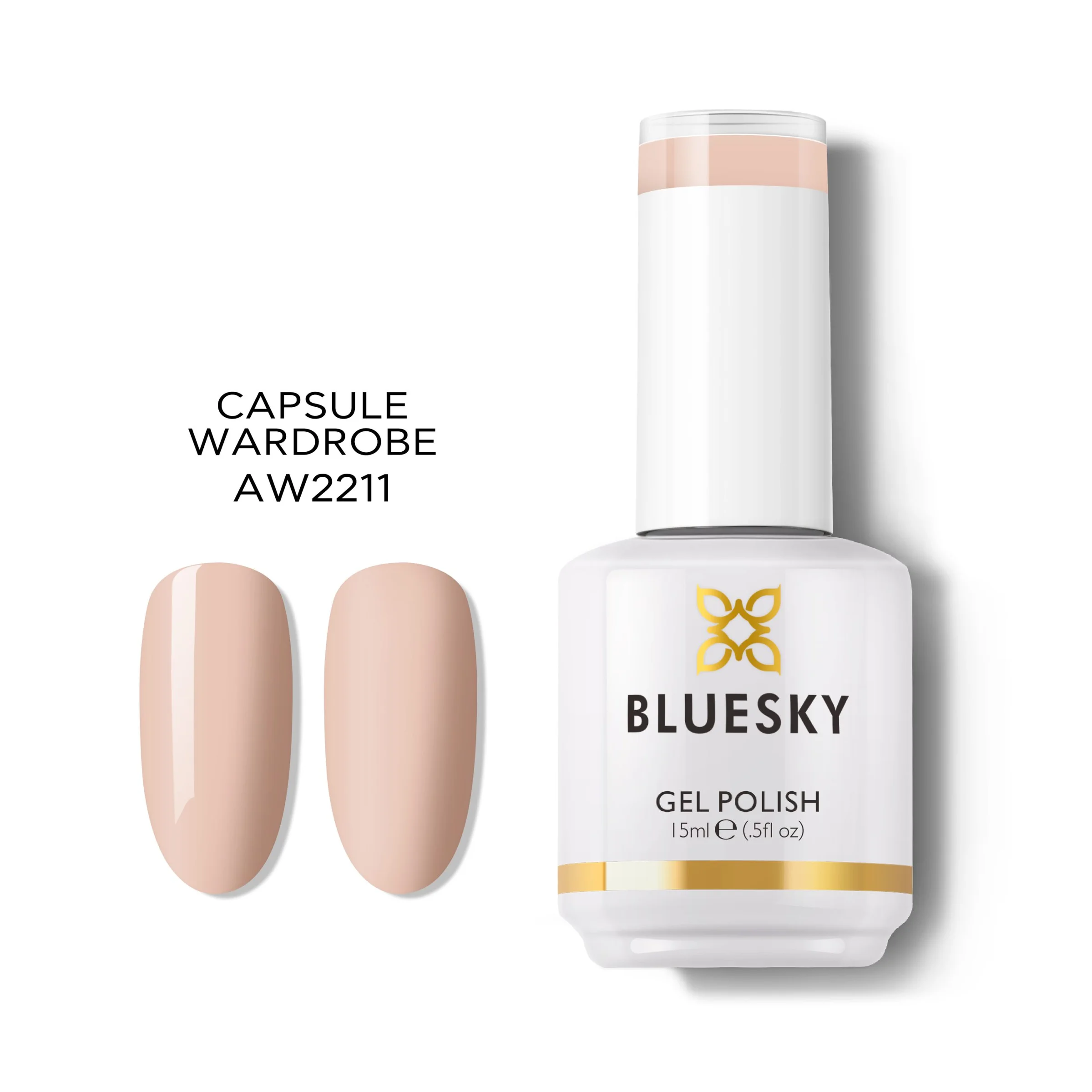 Φωτογραφία προϊόντος: Bluesky Hμιμόνιμο Bερνίκι CAPSULE WARDROBE AW2211 (ΡΟΖ NUDE) 15ml